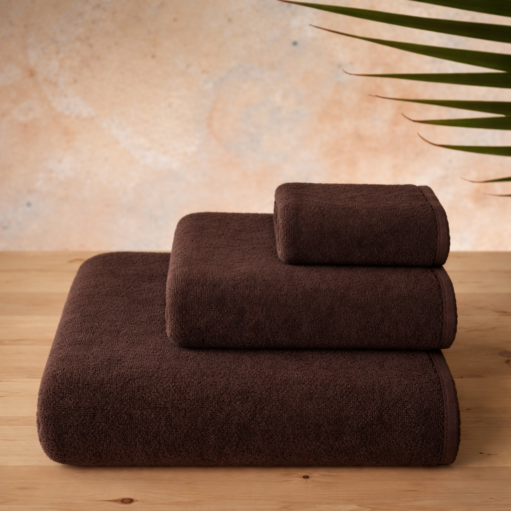 Medvilninis vonios rankšluostis „Klasika1” (500 g/m²) 70×140 cm, brown