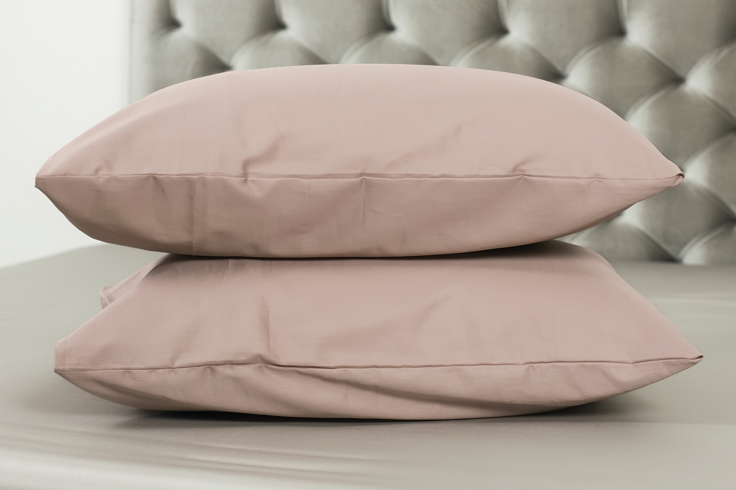 Deluxe satino pagalvės užvalkalas „Rožinė pudra” įvairių dydžių