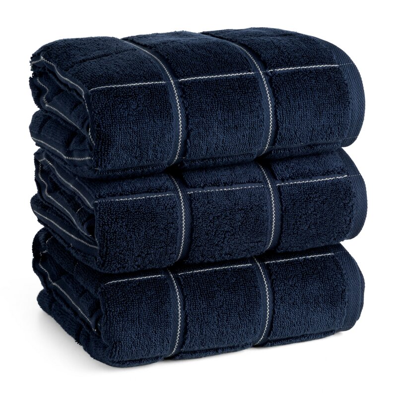 Medvilninis vonios rankšluostis/rinkinys „Lukas” navy (550g/m2)